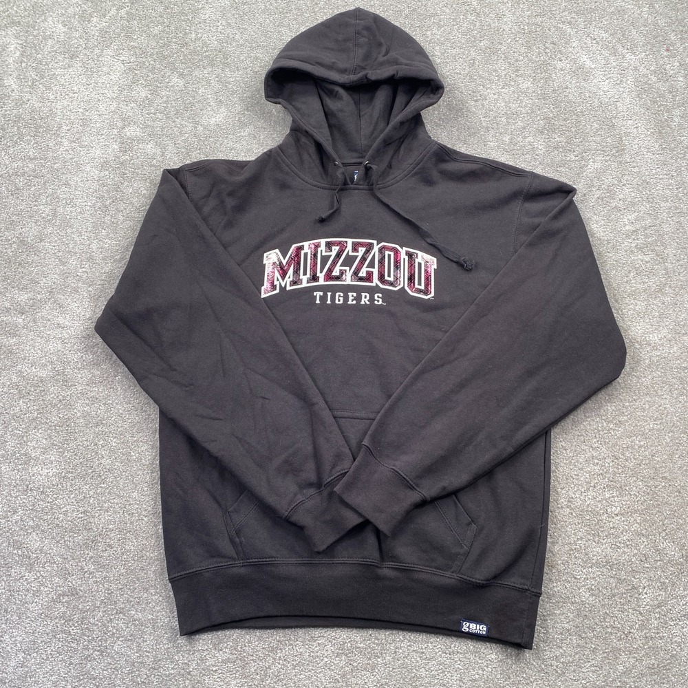 Mizzou Tigers Team Football Pullover Hoodies Gear For Sports Men's Size S Black